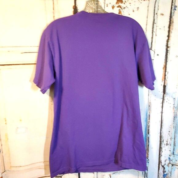 Tee Fury Purple Frozen Elsa Let it Go T-Shirt Tee Sz M Arendelle Royal Committee - Picture 5 of 7